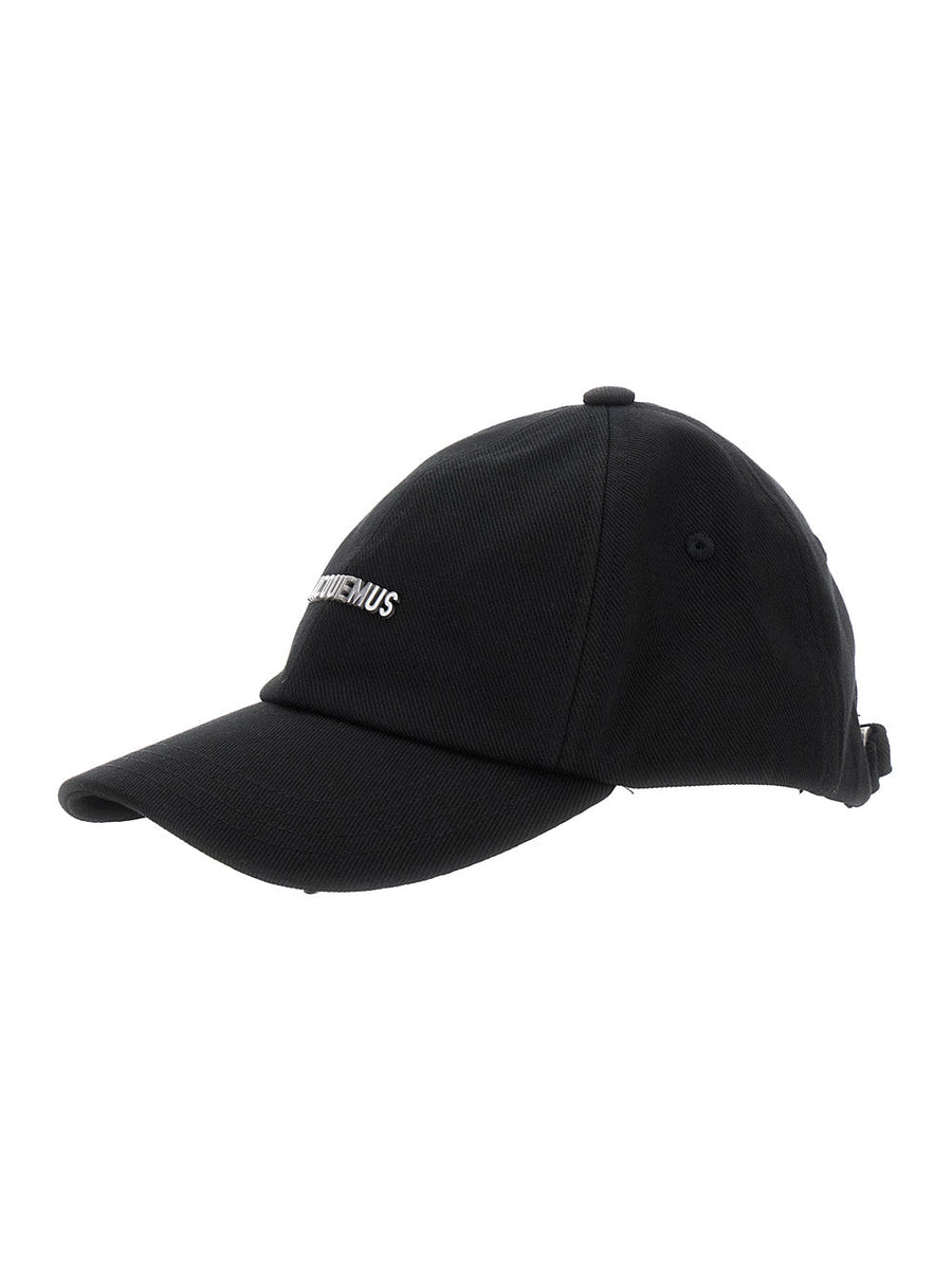 Jacquemus Acu00670aw0 Baseball Cap — Black Cotton Caps
