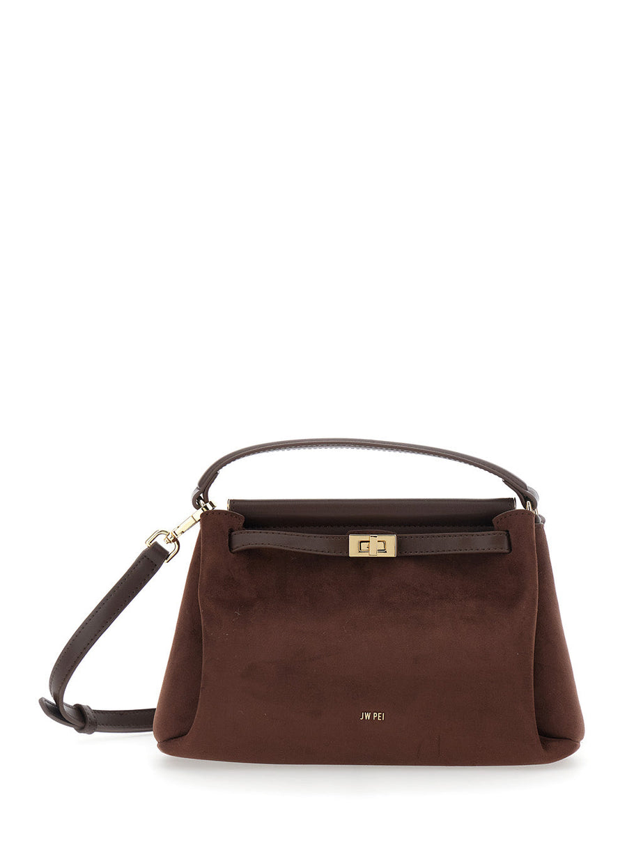 Jw Pei Carmen Top Handle Bag — Brown Spandex