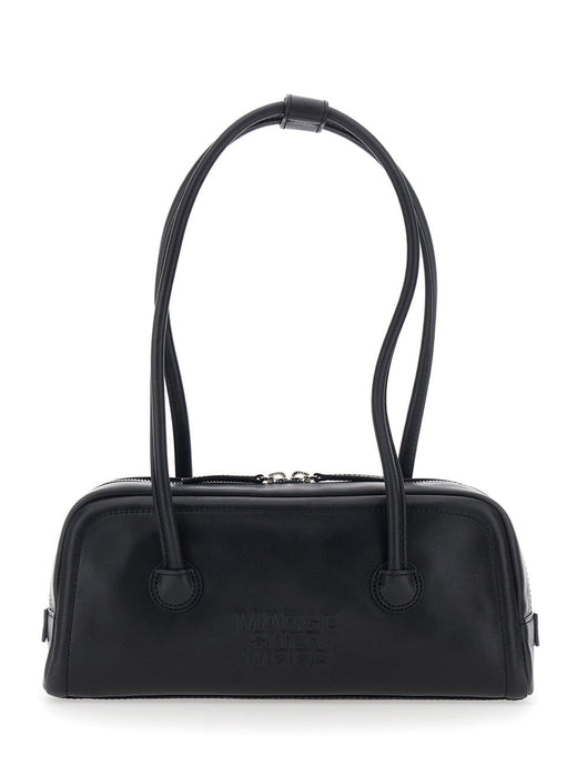 Margesherwood Shoulder Bag — Black Cow Leather