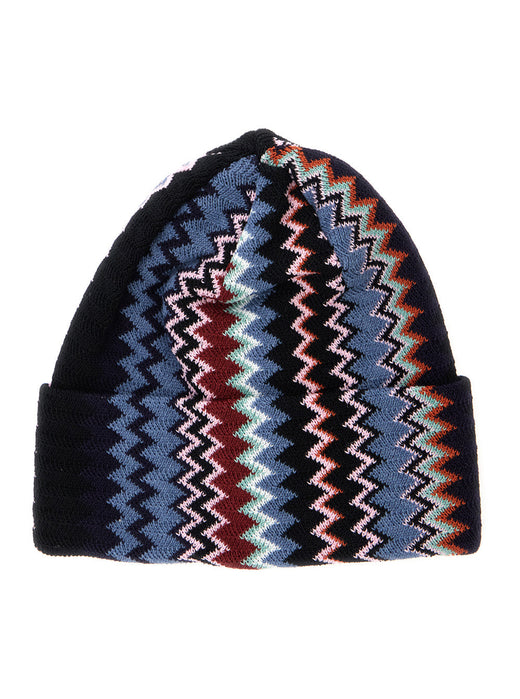 Missoni Cprawmda811 Striped Acrylic Knit Winter Hat — Multicolor