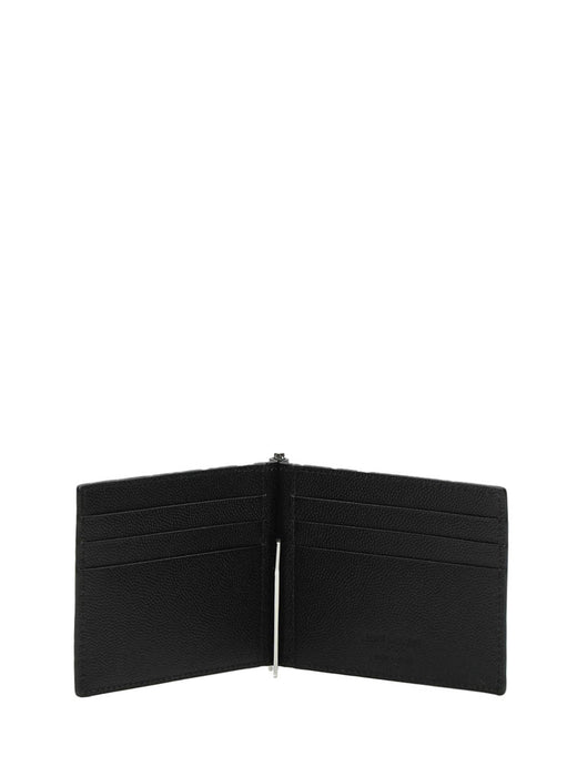 Saint Laurent Calf Leather Wallet — Black