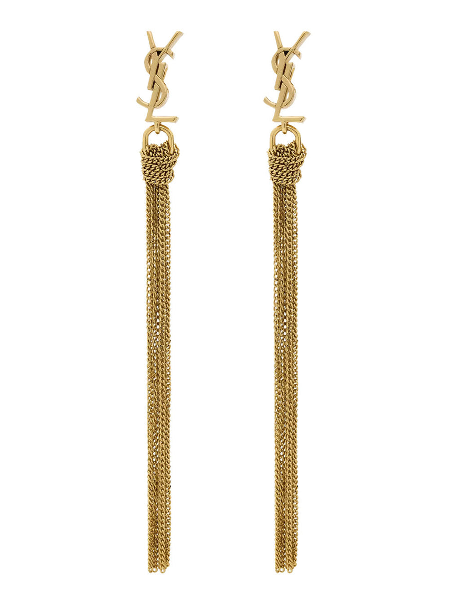 Saint Laurent Earrings — Gold Brass