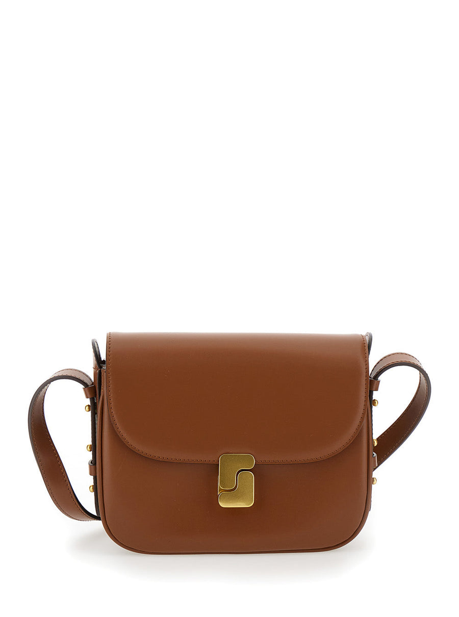 Soeur Bellissima Mini Shoulder Bag — Brown Leather
