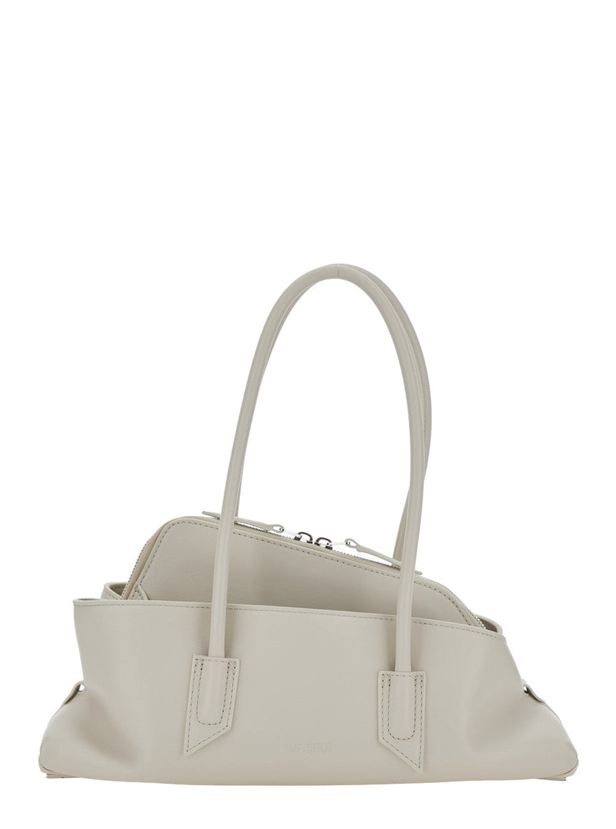 The Attico Shoulder Bag — White Leather