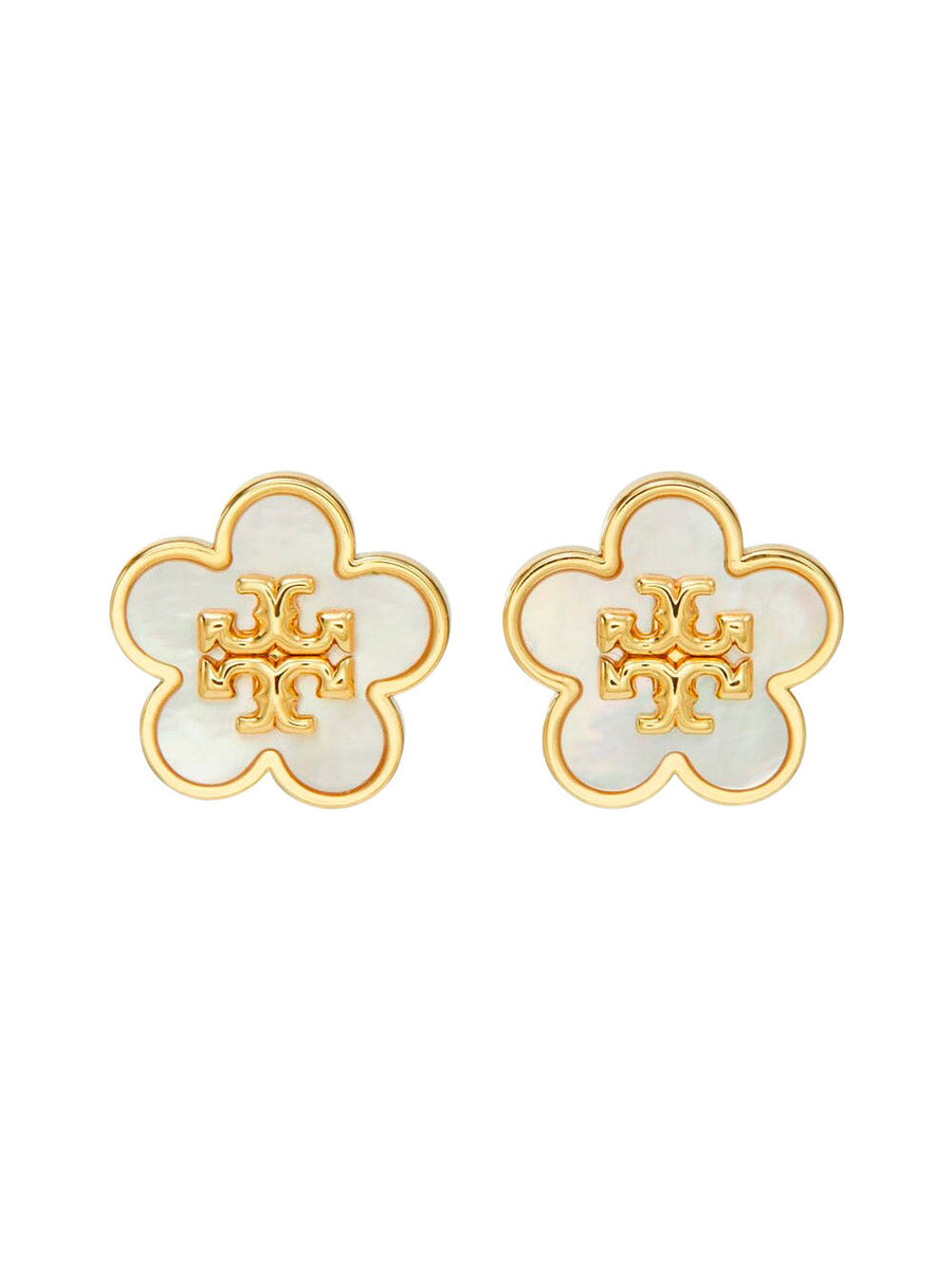 Tory Burch Forget Me Earrings — Gold Brass