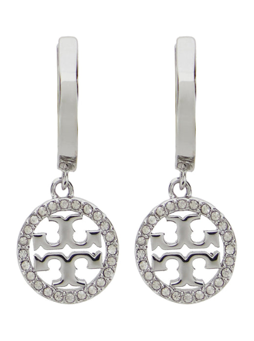 Tory Burch Icon Earrings — Silver Brass
