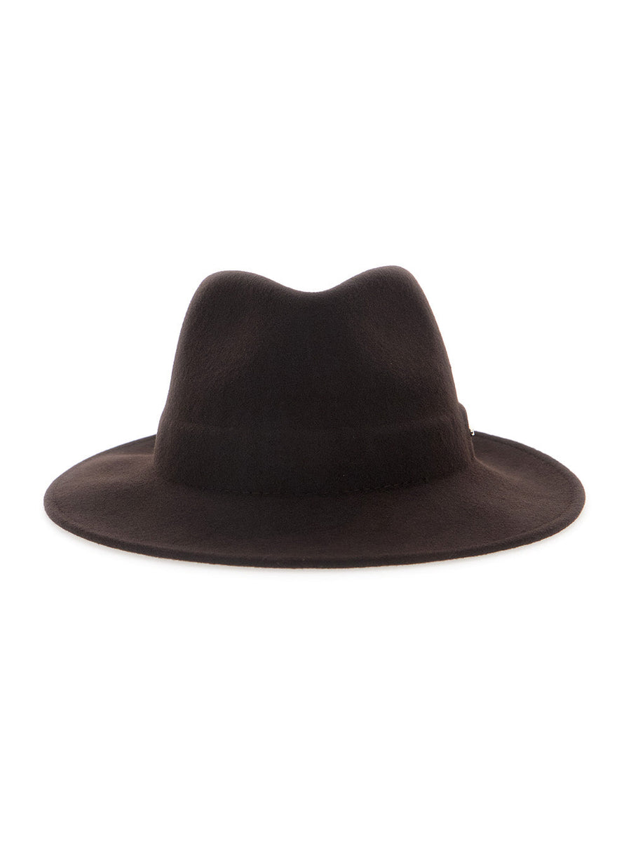 Twinset 262ta4450 Wool With Visor And Pompon Winter Hat — Brown