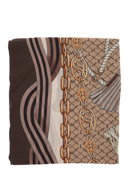 Twinset Modal Tech Scarf — Brown Scarfs