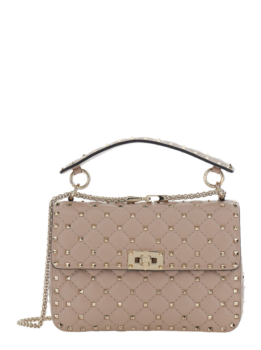 Valentino Garavani Crossbody Bag — Beige Lamb