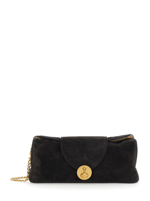 Versace Medusa Shoulder Bag — Brown Lamb