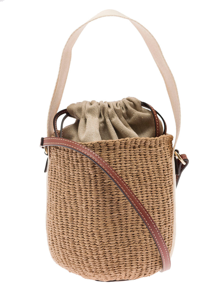 Chloé Woody Shoulder Bag — Beige Paper