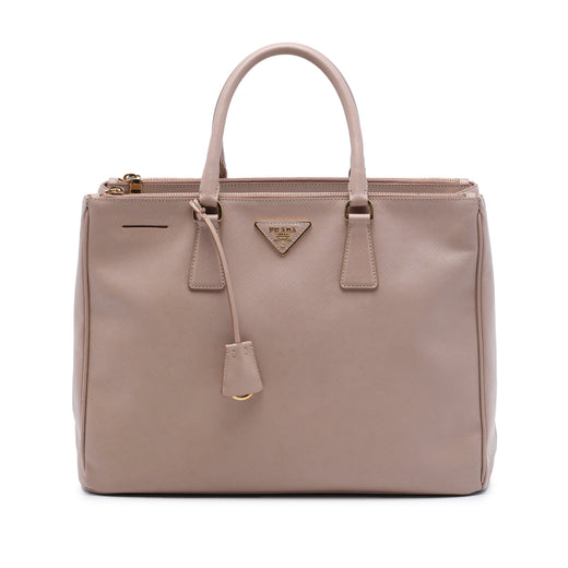 Large Saffiano Lux Galleria Double Zip Tote - Image 1