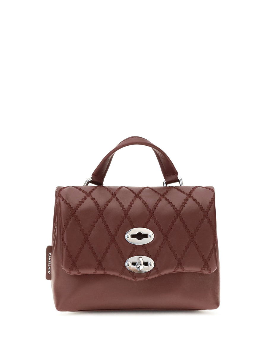 Zanellato Top Handle Bag — Red Calf Leather Bos Taurus