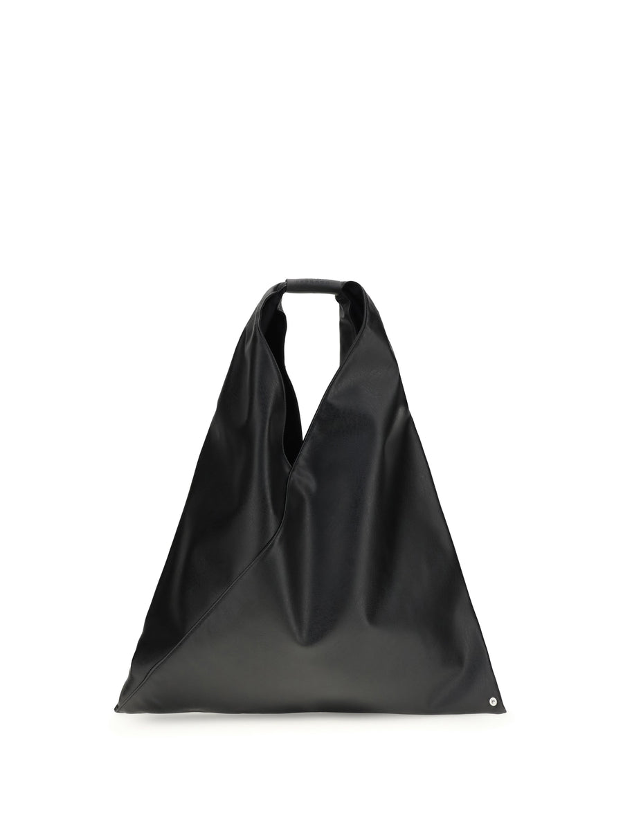Mm6 Maison Margiela Japanese Shoulder Bag — Black Polyethylene; Polyurethane Hand