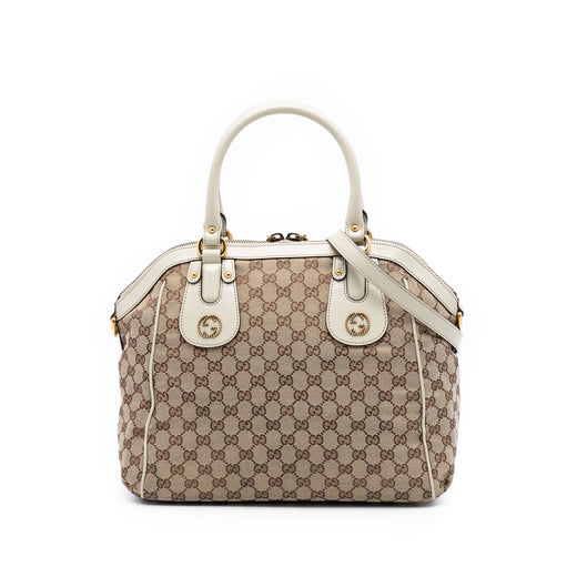 GG Canvas Scarlett Satchel - Image 1