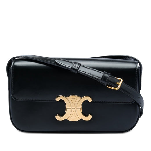 Shiny Calfskin Triomphe Claude Shoulder Bag - Image 1