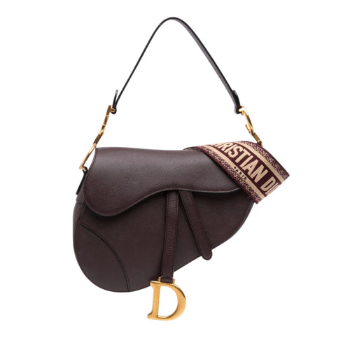 Mini Grained Calfskin Saddle Bag - Image 1