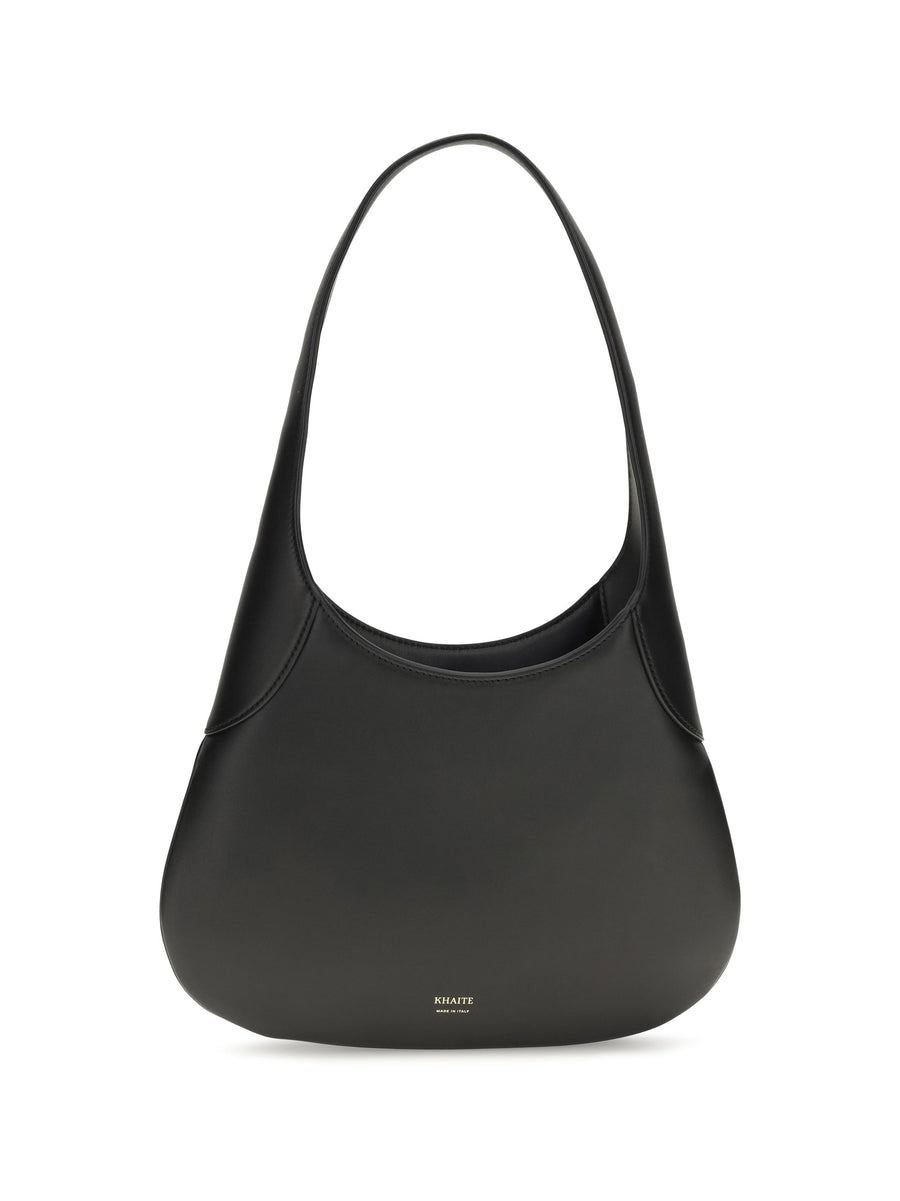 Khaite Joan Shoulder Bag — Black Calf Leather Bos Taurus