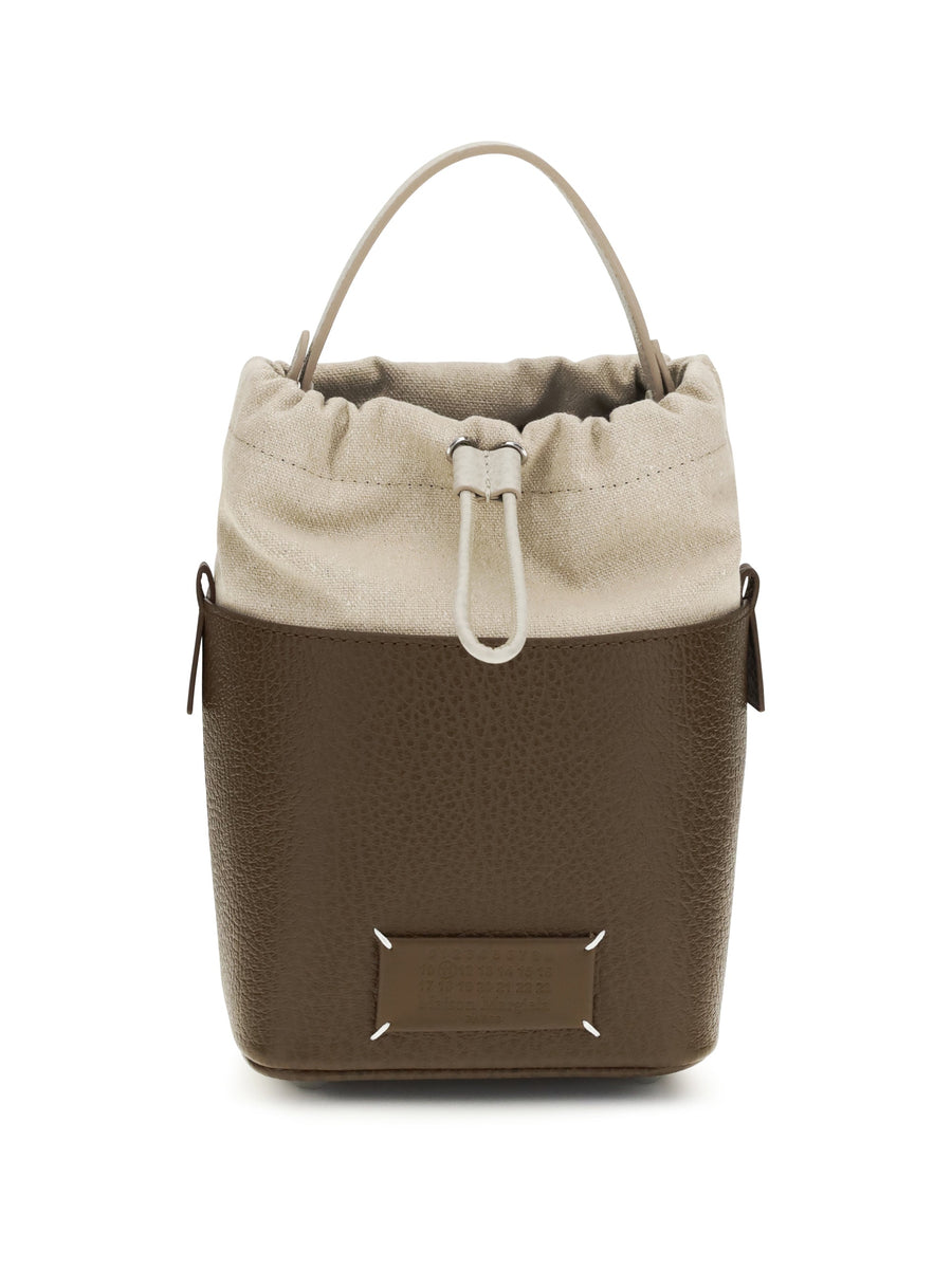 Maison Margiela 5ac Bucket Bag — Beige Calf Leather Bos Taurus