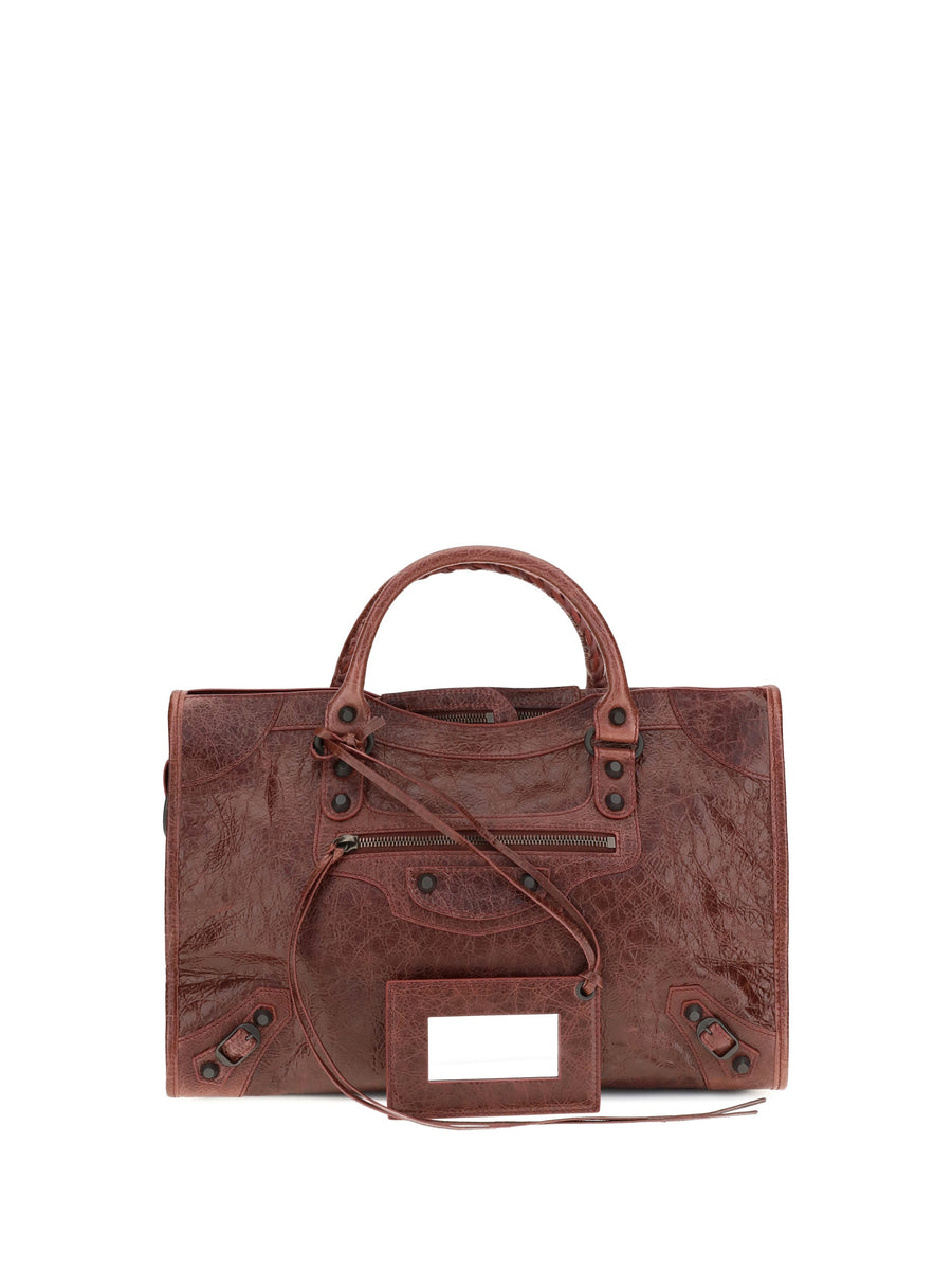 Balenciaga Le City Shoulder Bag — Red Lamb Ovis Aries