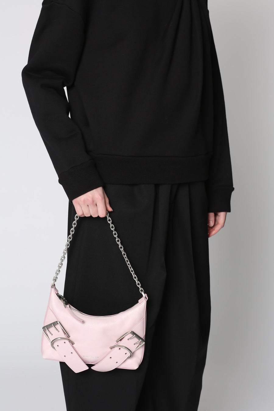 Givenchy Voyou Shoulder Bag — Pink Calfskin