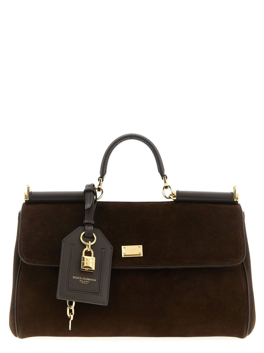 Dolce & Gabbana My Sicily Top Handle Bag — Brown