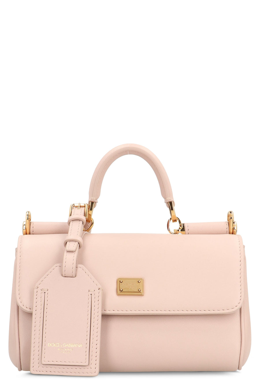 Dolce & Gabbana My Sicily Top Handle Bag — Pink Calf