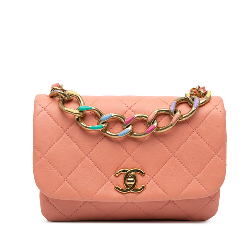 Small Lambskin Color Match Flap - Image 1