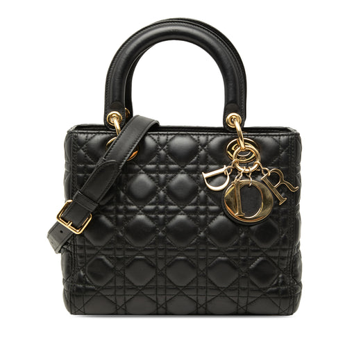 Medium Lambskin Cannage Lady Dior - Image 1