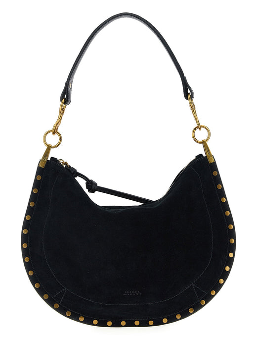 Isabel Marant Oskan Shoulder Bag — Black Suede