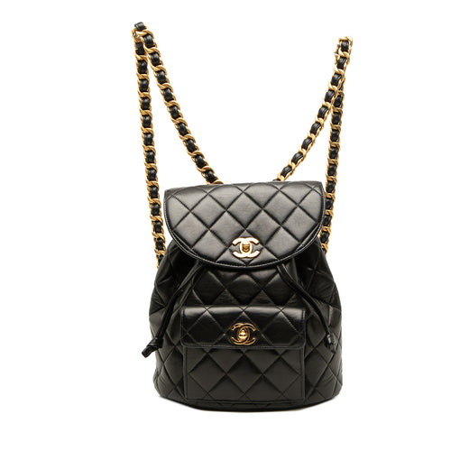 Medium Quilted Lambskin Duma Backpack - Image 1