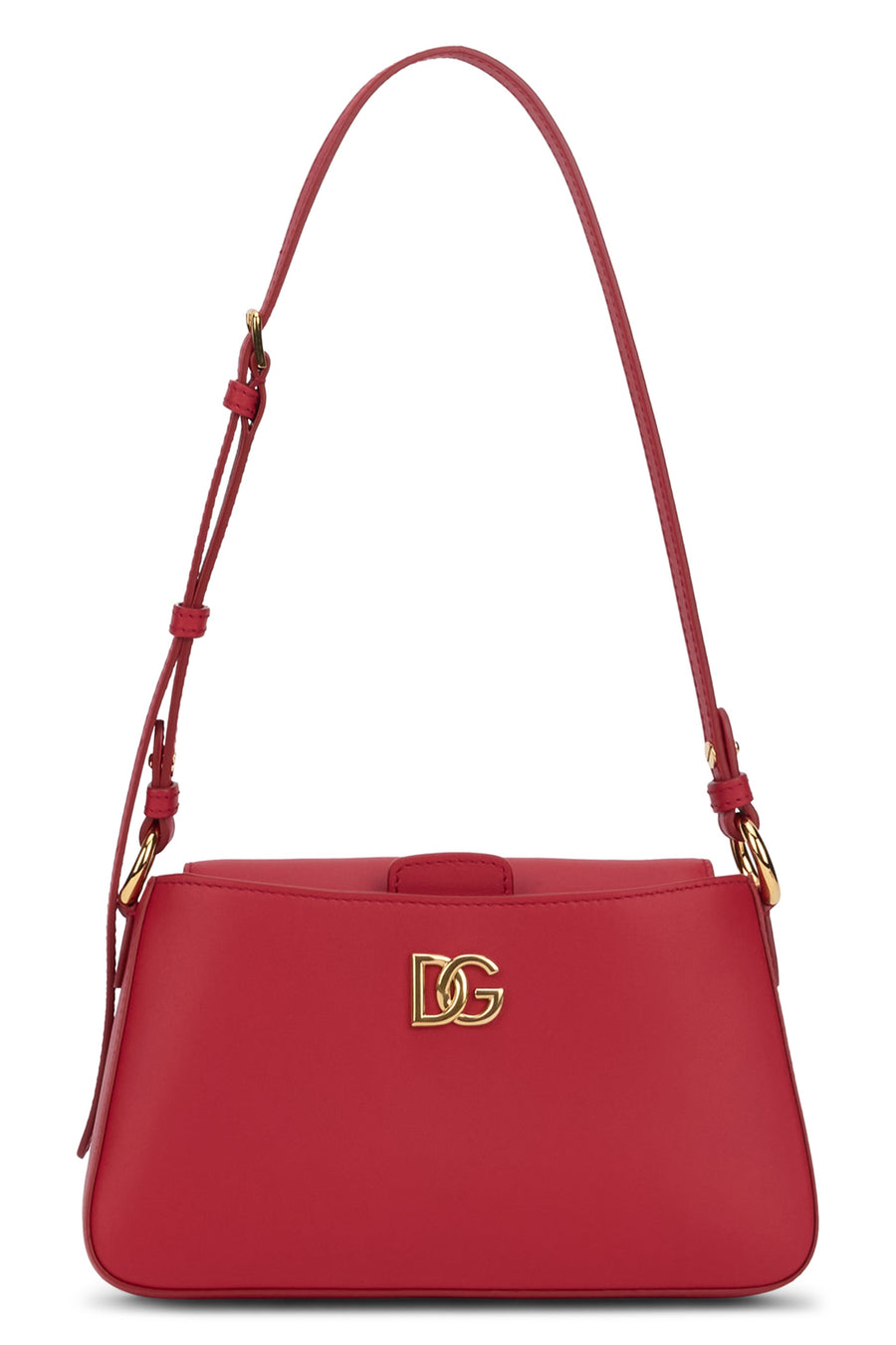 Dolce & Gabbana Calfskin Shoulder Bag — Red