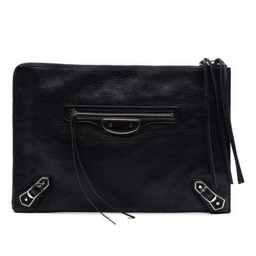 Goatskin Motocross Classic Metallic Edge Clutch - Image 1