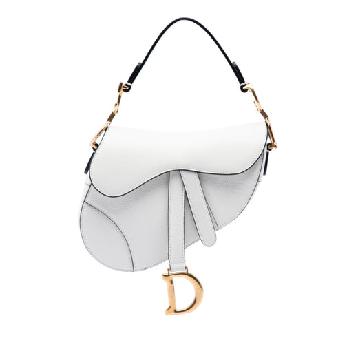 Mini Grained Calfskin Saddle Bag - Image 1