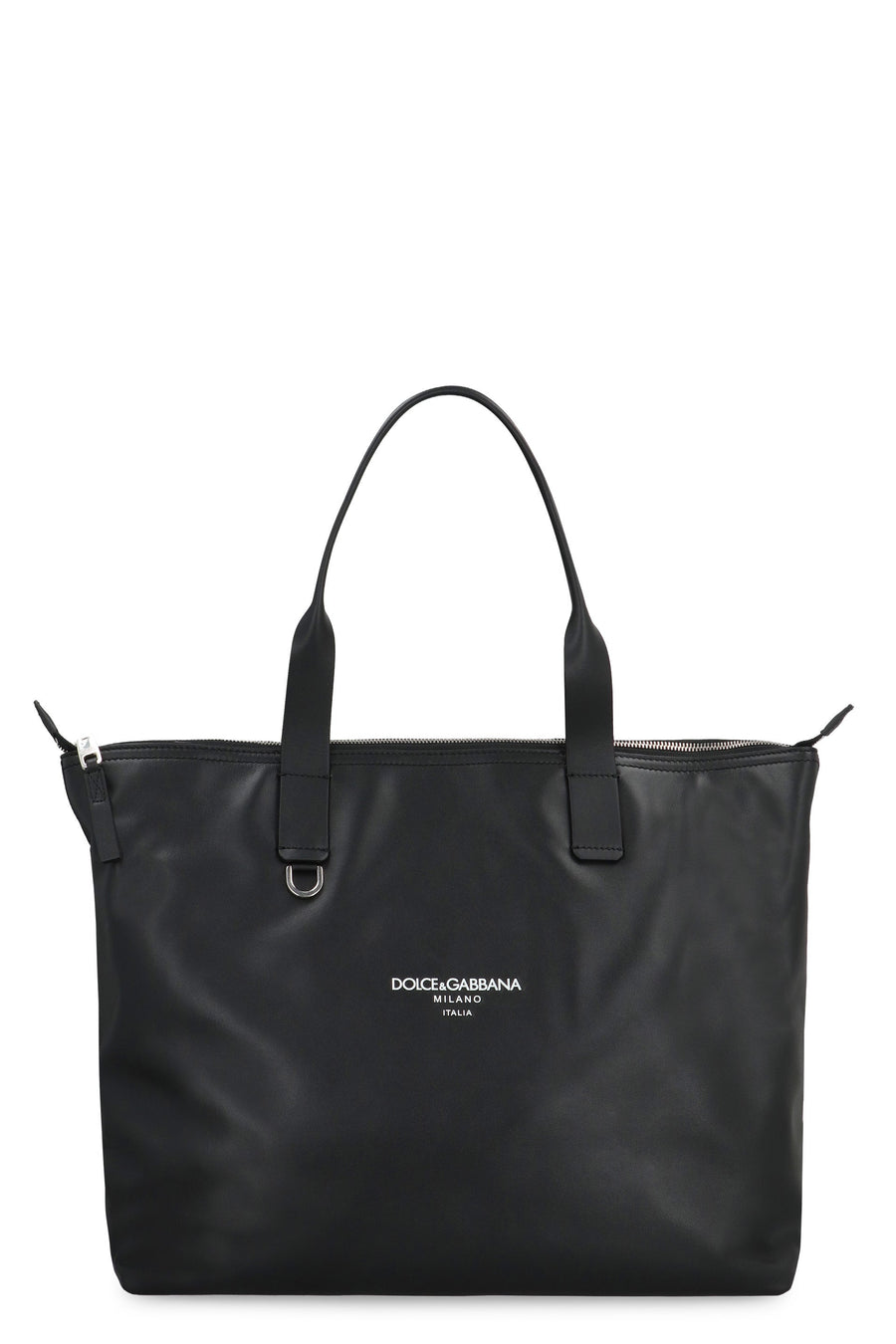 Dolce & Gabbana Adamo Tote Bag — Black Calf Leather