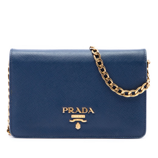 Saffiano Lux Wallet on Chain - Image 1