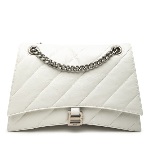 Medium Crushed Calfskin Chain Shoulder Bag - Image 1