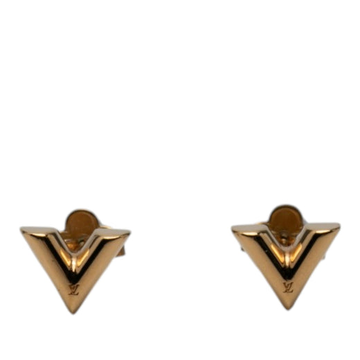 Gold Plated Essential V Stud Earrings - Image 1