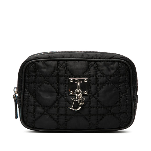 Nylon Cannage Charm Trousse Cosmetic Bag - Image 1