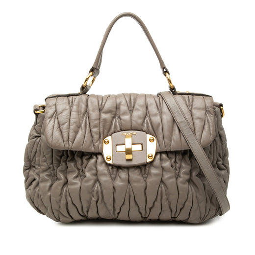 Matelasse Nappa Satchel - Image 1