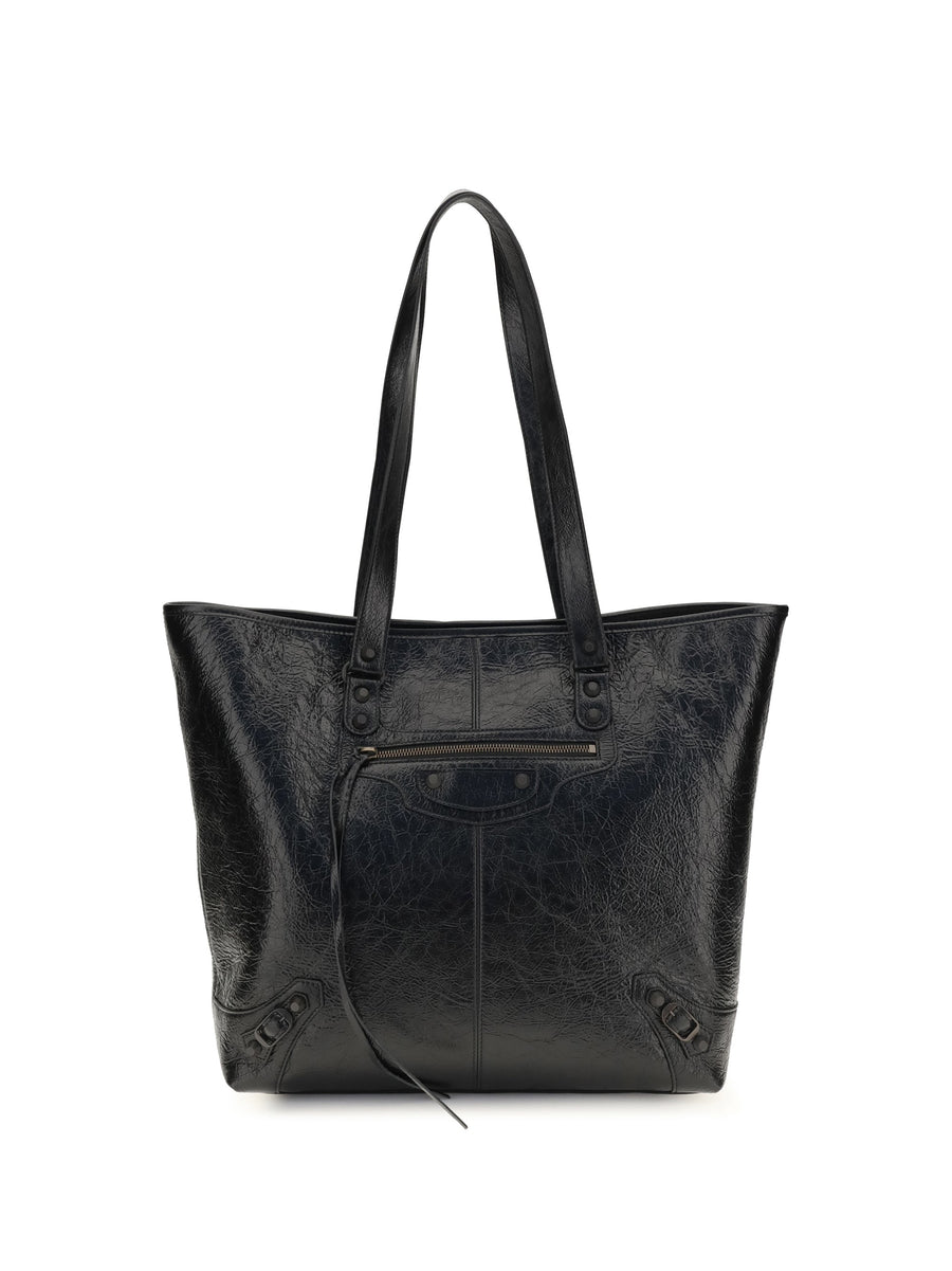 Balenciaga Le City Tote Bag — Black Lamb Ovis Aries