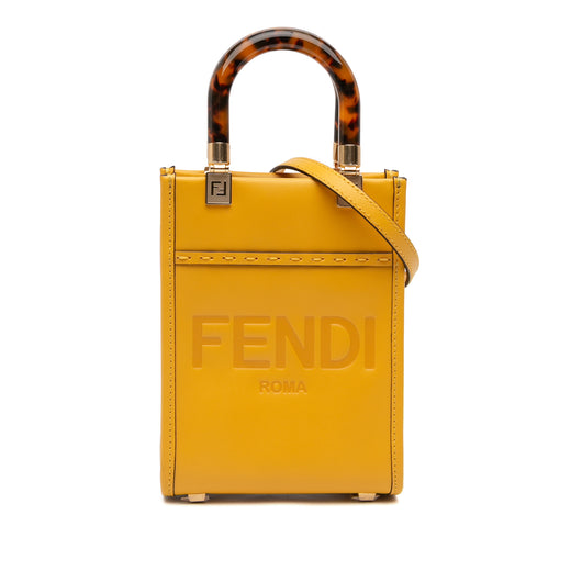 Mini Leather Sunshine Shopper Tote - Image 1