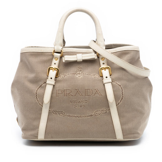 Canvas Canapa Logo Bow Satchel - Image 1