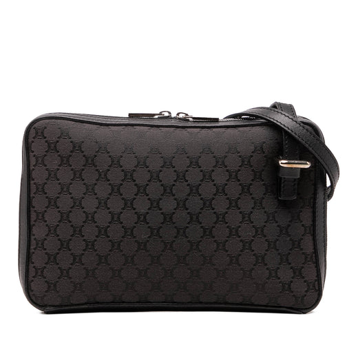 Leather Trimmed Macadam Canvas Messenger Bag - Image 1