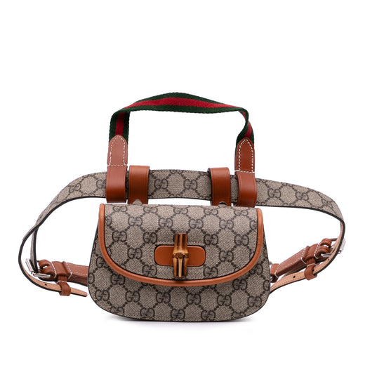 Mini GG Supreme Web Bamboo 1947 Belt Bag - Image 1