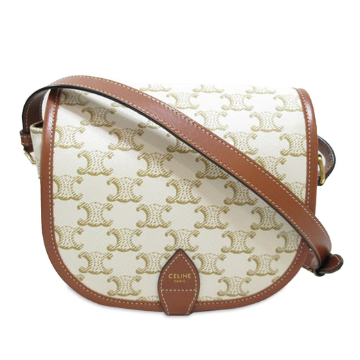 Medium Triomphe Coated Canvas Folco Crossbody - Image 1