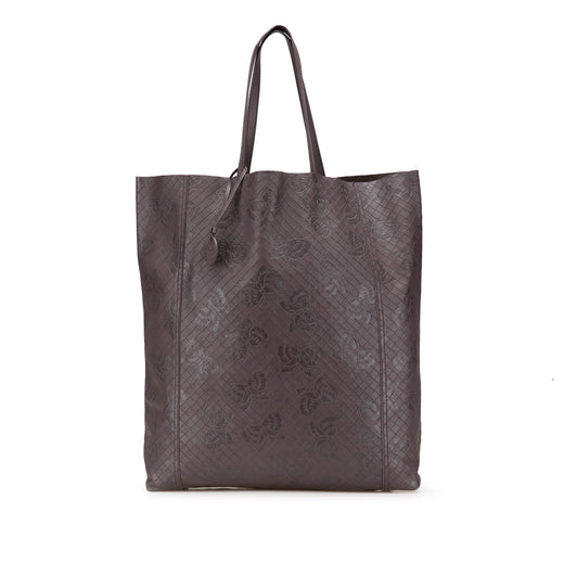 Leather Intrecciomirage Butterfly Tote - Image 1