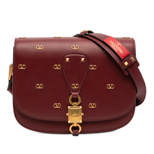 VLogo Embellished Leather Crossbody - Image 1