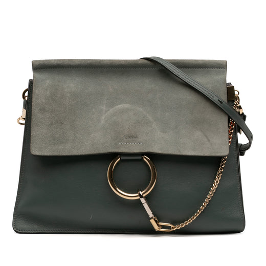 Medium Calfskin and Suede Faye Crossbody - Image 1