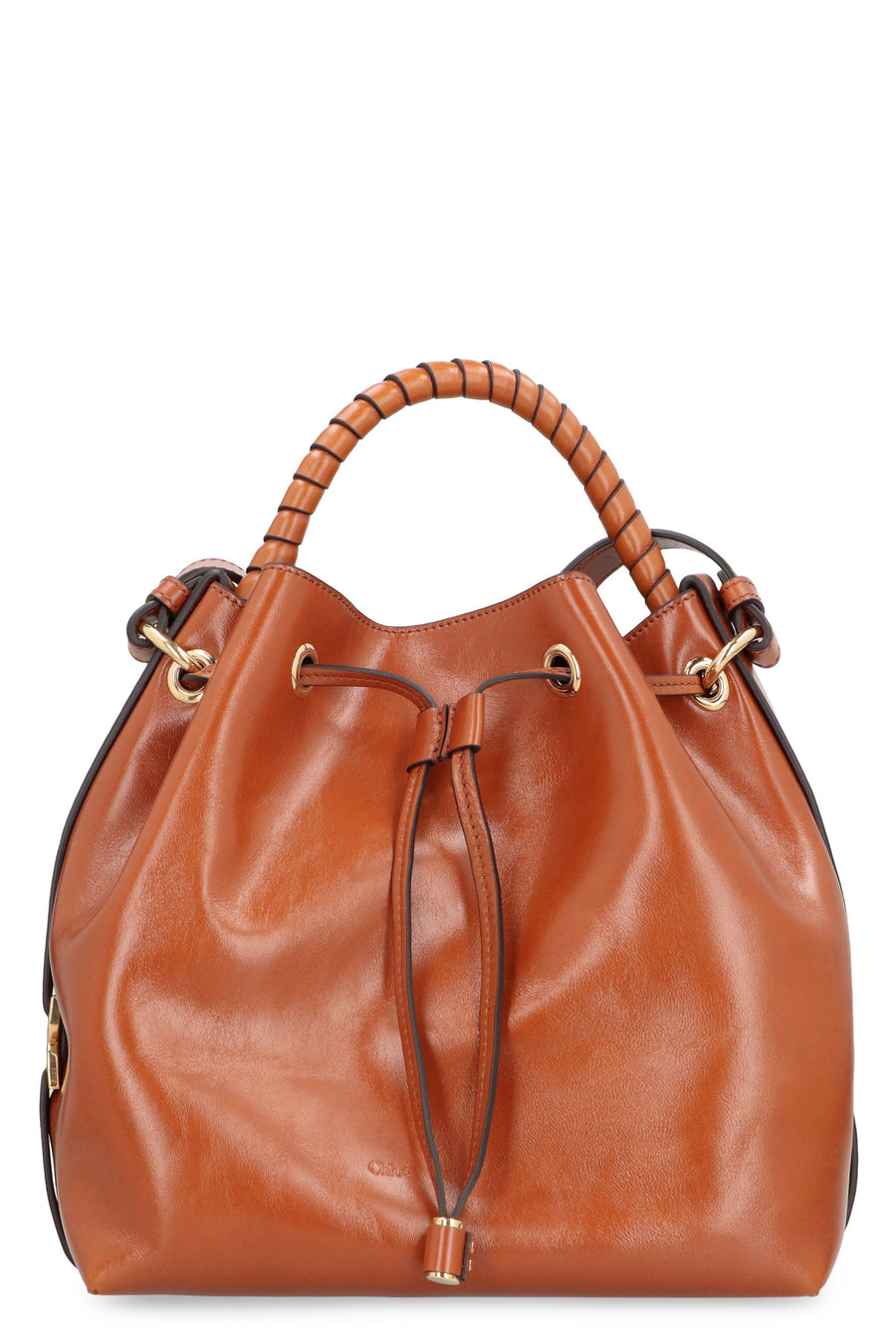 Chloé Marcie Bucket Bag — Brown Calf